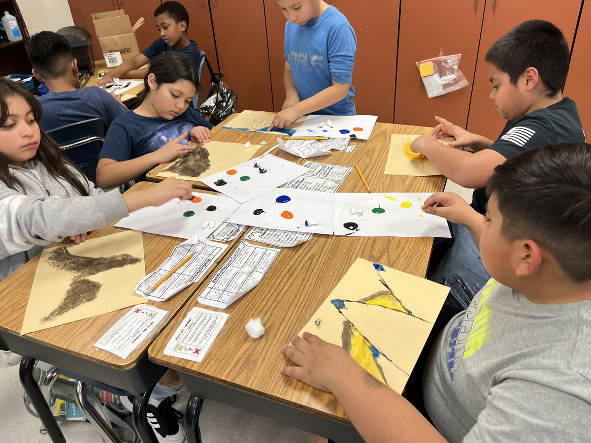 Intersession went well <a href="/PatlanES/">Patlan Elementary</a>  4th worked on adding sparkle to their writing and science landform art.