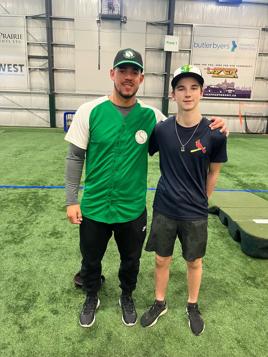 Parent: How was your day at school?
Child: Fine.
Parent: Did you do anything different or meet anyone new?
Child: I played baseball with José Bautista &amp; José Berríos, and Buck Martinez was there too.

Thanks to Kinsmen Sports Celebrity Dinner for giving students the opportunity!