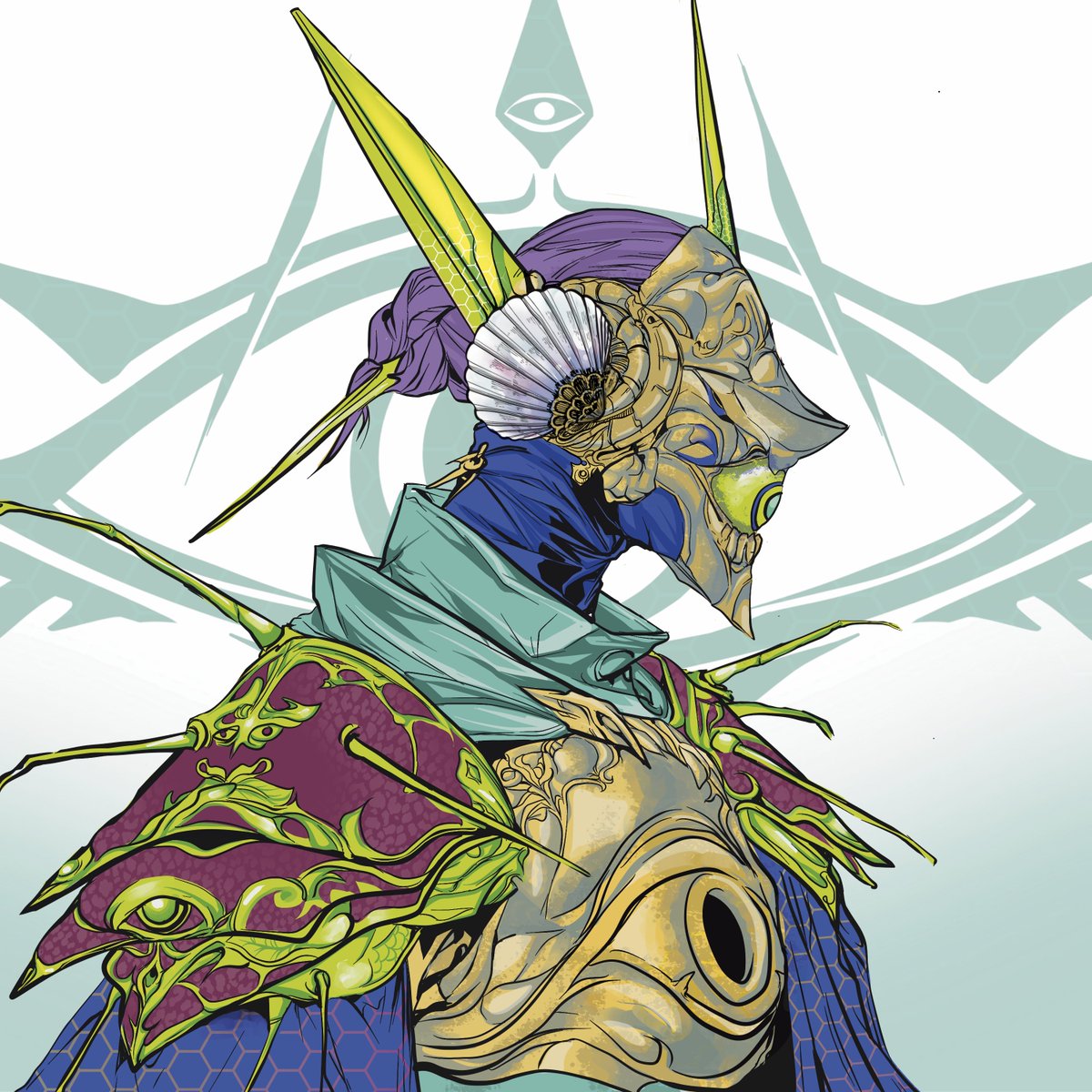 A new eye is about to open 👁️

Another auction is now live on 
<a href="/exchgART/">Exchange Art</a>

#17 “Veridian Arbiter”

- Starting bid price: 5 SOL 
- Auction duration: 24hrs 
- Tick size: 1 SOL 
- Gap time: 5mins

exchange.art/single/4h8taaq…