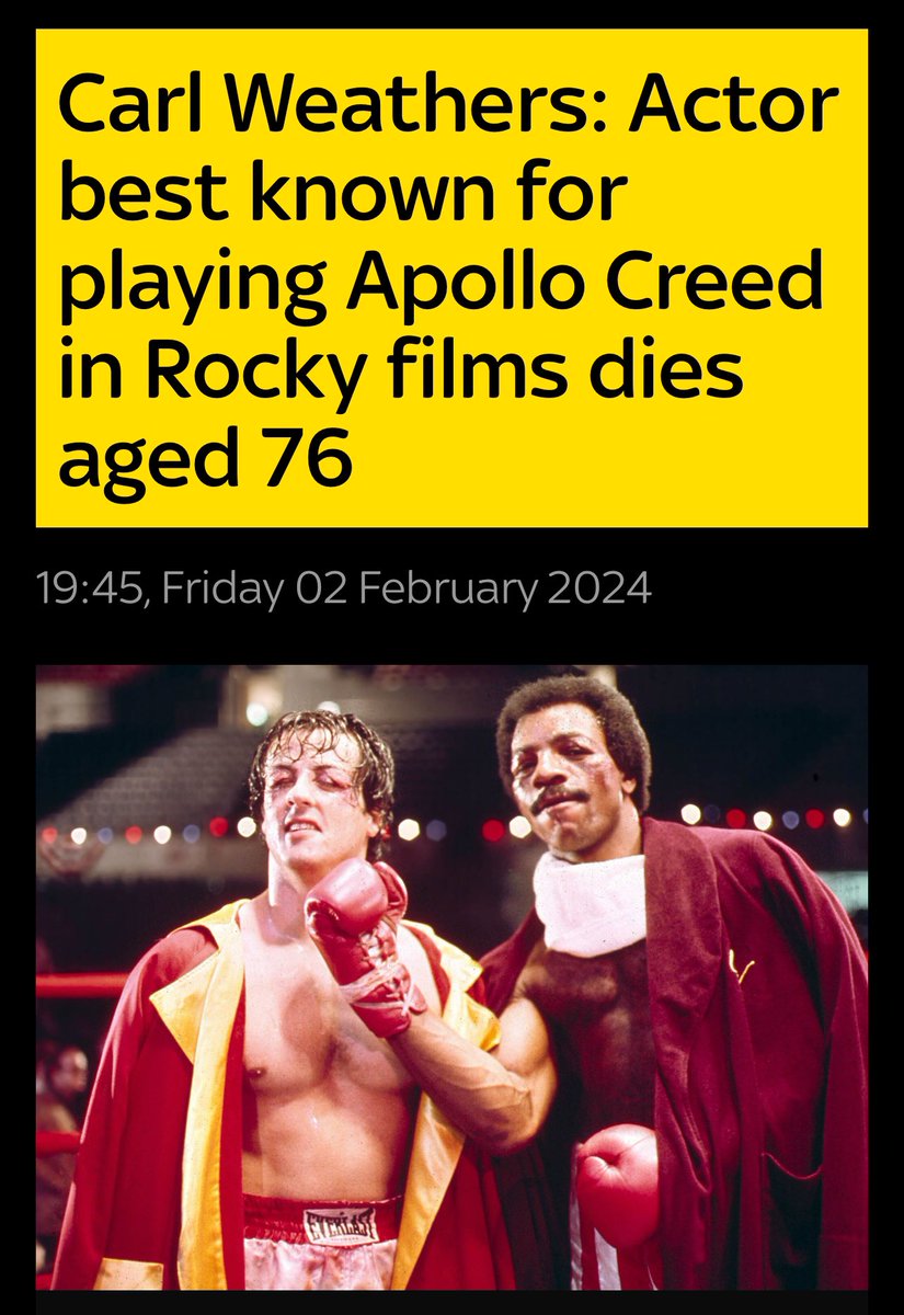 RIP Apollo. 

Former NFL player for the LA Raiders and then an acting career. 

Never knew him, seemed like a  decent guy.