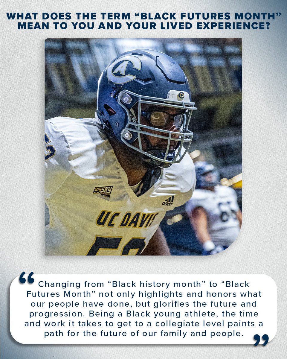 ✨𝐒𝐭𝐮𝐝𝐞𝐧𝐭-𝐀𝐭𝐡𝐥𝐞𝐭𝐞 𝐒𝐩𝐨𝐭𝐥𝐢𝐠𝐡𝐭✨

Hear from Zaire Collier-Simonton from <a href="/UCDfootball/">UC Davis Football</a> on what Black Futures Month means to him and his lived experience. 

#GoAgs | #BlackFuturesMonth