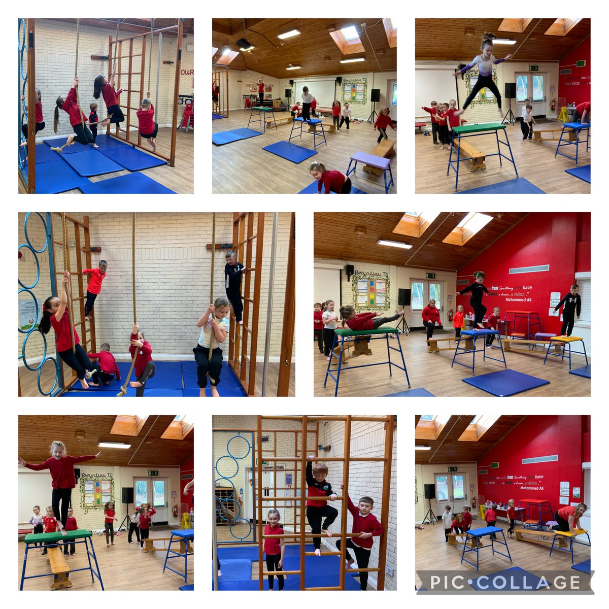 Year 2 had a great Gymnastics session yesterday. They practised all the skills they had previously been taught: travelling, jumping and balancing using apparatus. Pupils also enjoyed exploring the wall bars for the first time! 🤩 ⭐️ @MissJMorgan23 @NantYParcSchool