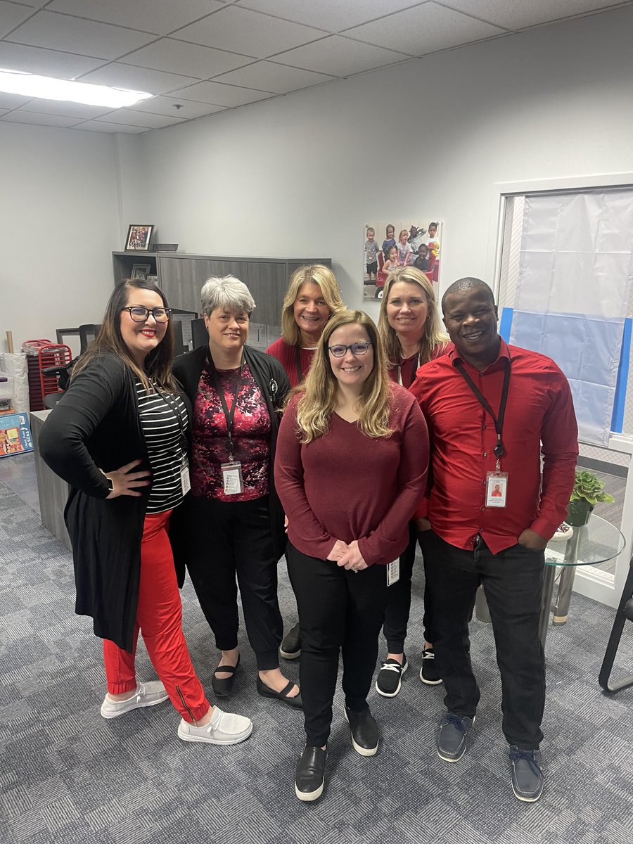 The Head Start Leadership Team is sporting RED for National Wear Red Day and American Heart Month! ♥️