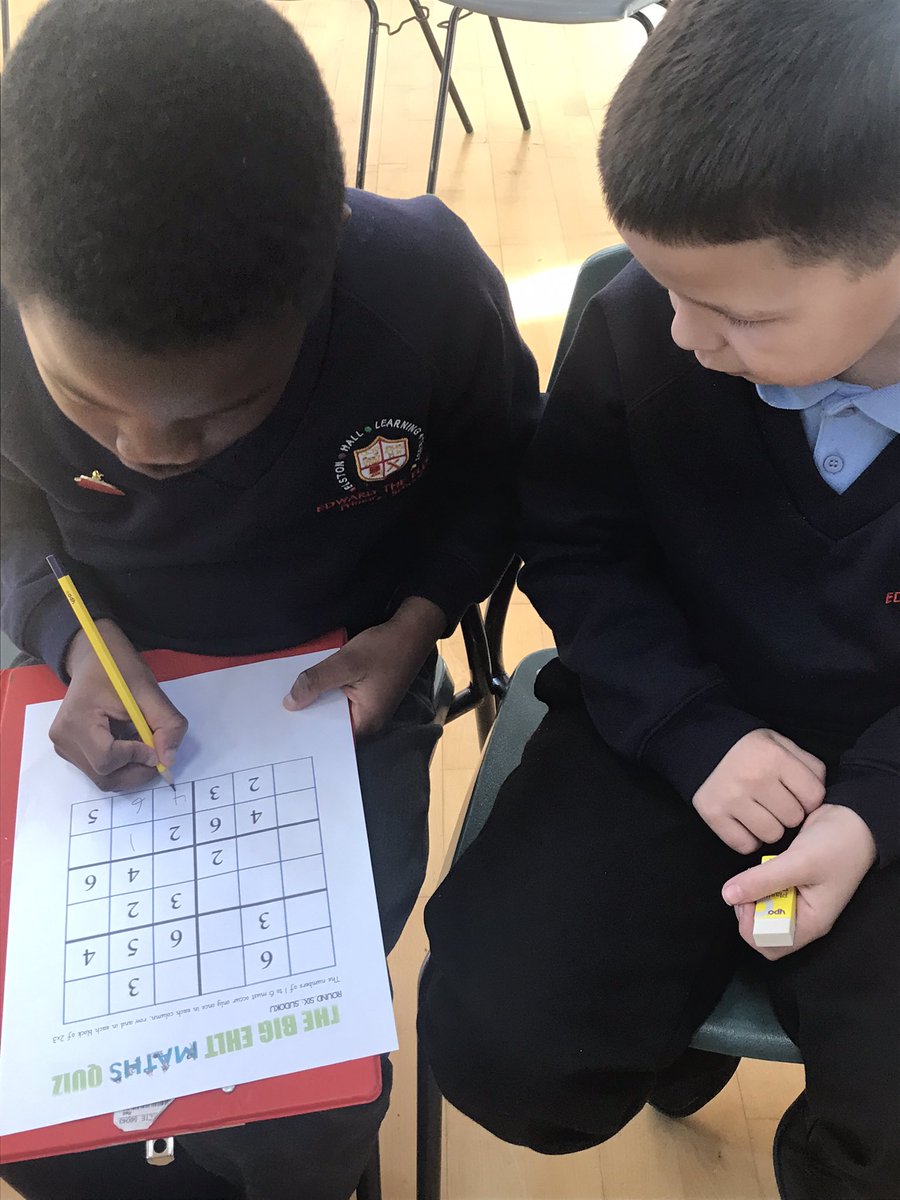 A massive ‘WELL DONE!’ to Kaleb from Year 3 and Iretomiwa from Year 4 for representing Team Edwards so brilliantly at our Trust Maths Quiz today. They competed so enthusiastically against five other schools and we are extremely proud of them! #NumberDay