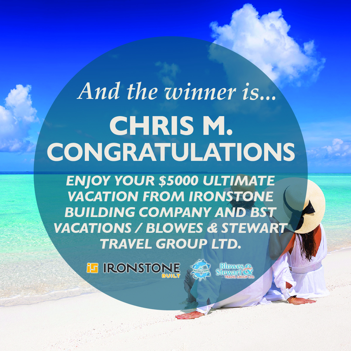Congratulations to the winner of the $5000 Ultimate Vacation, presented by @IronstoneBuilt and travel partner @BSTvacations: Chris M.! 🎉 Thank you to everyone for joining us this past weekend and participating in the Ultimate Vacation Contest! ✈️ #LSHS2024
