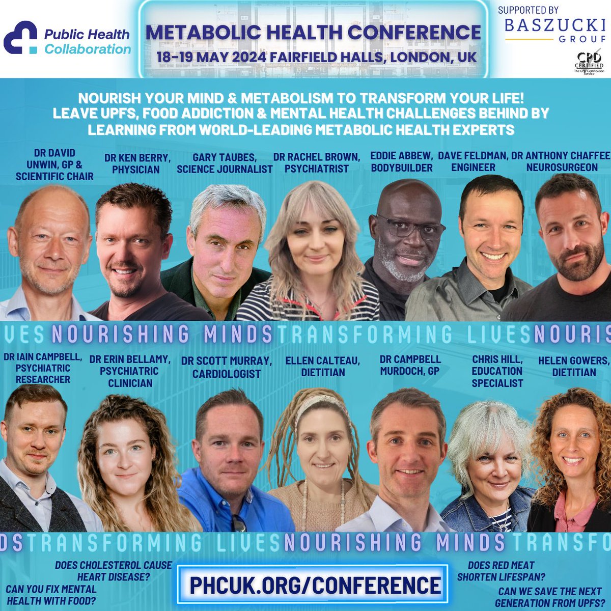 Thanks for following all our Speaker Announcements! What do you think of the line-up so far? Please share if you can! This weekend is a great time to get booking to catch our Earlybird discount 👍🏼 phcuk.org/conference #PHC2024 #metabolichealth