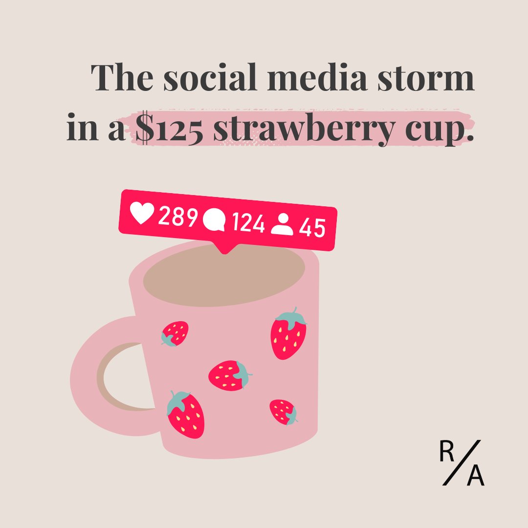 rubyassembly's tweet image. A $125 strawberry mug is all social media can talk about. And we are obsessed. 🍓☕️ Dive into the drama with this wonderfully detailed recap from Junkee: bit.ly/3HJNOP7 #rubyassembly #digitalstrategy #smallbusiness