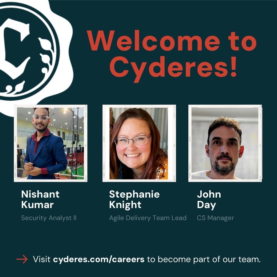 Cyderes's tweet photo. Cheers to the newest additions to our Cyderes family! Welcome to the frontline of cybersecurity innovation ๐
#Cybersecurity #Cyderians https://t.co/9ET96CseKN