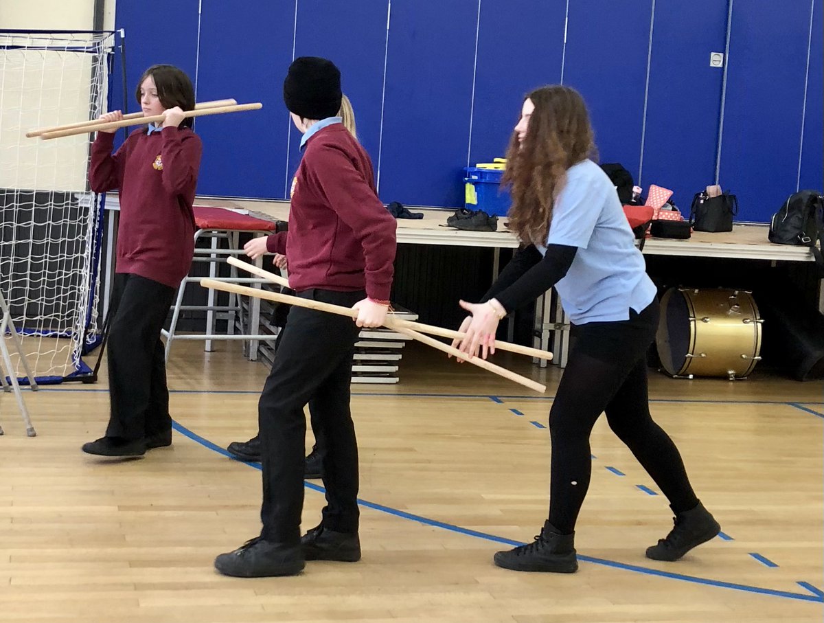 CorbridgeMiddle's tweet photo. Sneak peak at our amazing KS3 Drama Club's next creative showcase! We are preparing for International Women's Day and creating a piece on local pioneer Susan Auld, the first female navel engineer! This is the start of our 'shipyard scene'. Watch this space! #CMSarts https://t.co/II4zwRqgEU