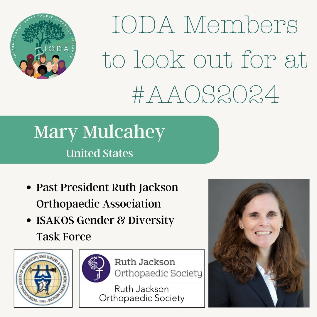Connect with IODA Members and Diversity Advocates @ RJOSociety at #aaos2024 next week in San Francisco #diversity #equity #inclusion
