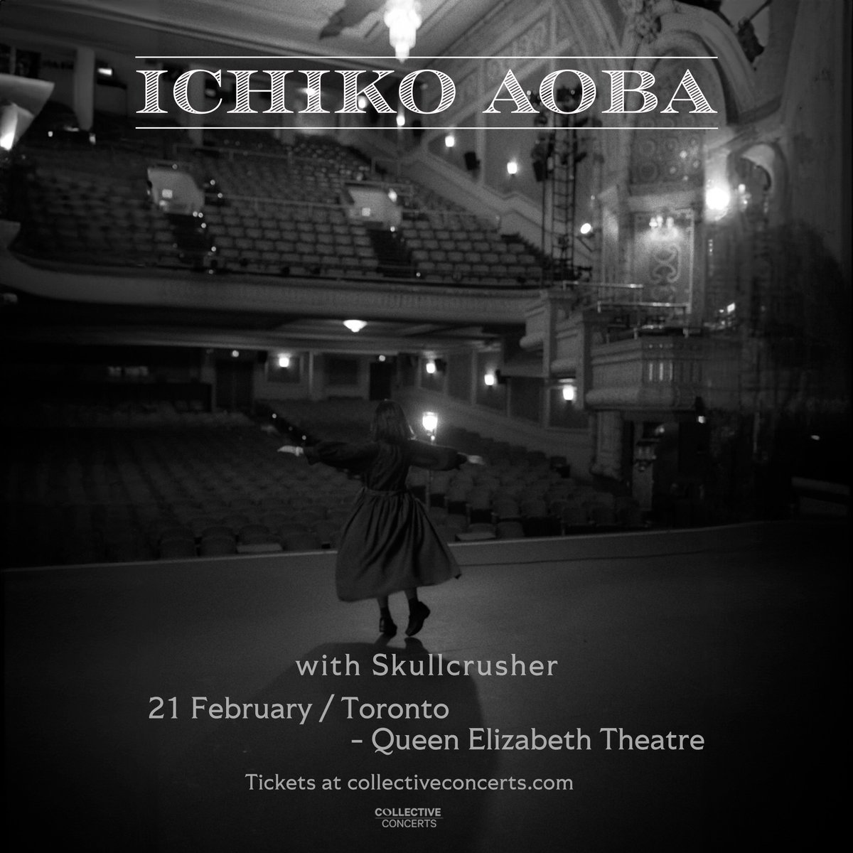 Joining @ichikoaoba at the Queen Elizabeth Theatre will be @im_skullcrusher! Limited tickets remain for what is sure to be a spectacular show, get yours today at collectiveconcerts.com