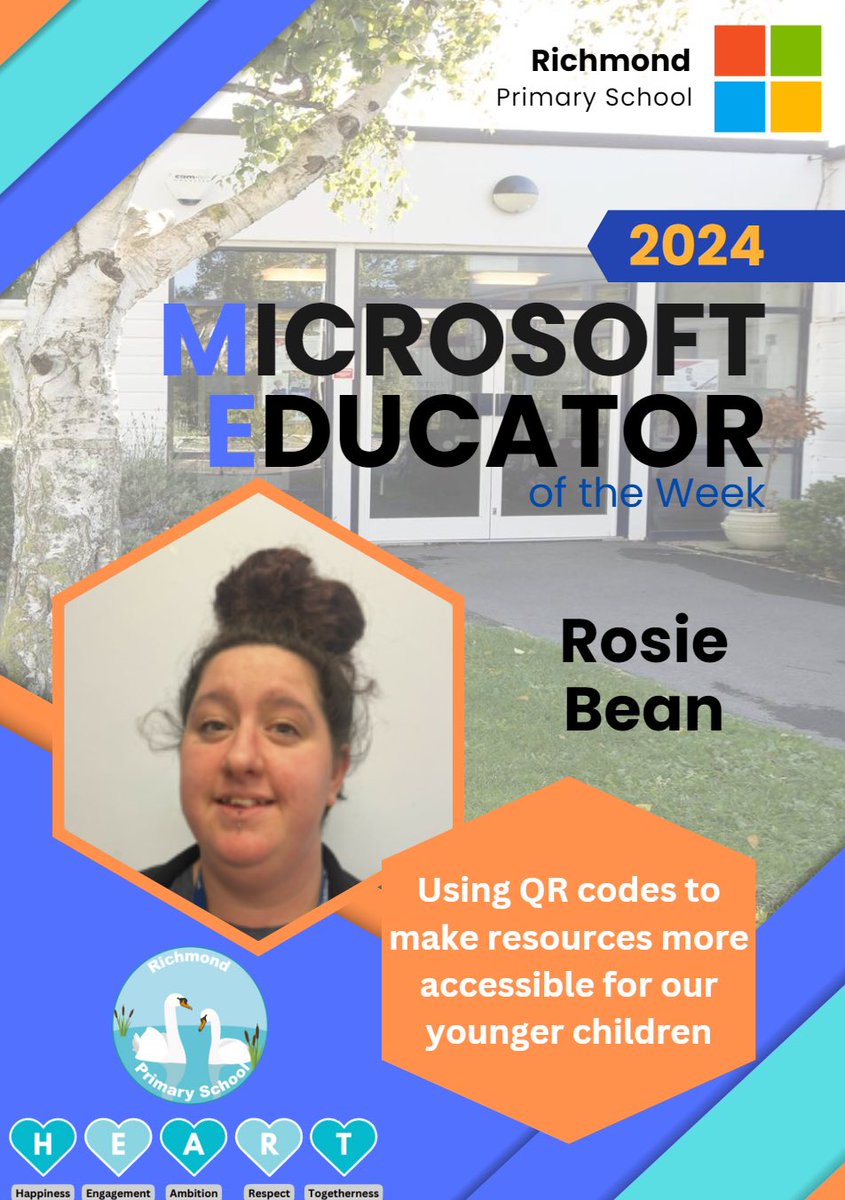 Congratulations to our ME of the Week, Ms Bean For excellent use of @canva @MicrosoftEDU @MicrosoftLearn tools & #technology @MicrosoftTeams to provide #equitable #learning opportunities for all our staff & children! #MIEExpert #edtech #TrustInStour @OneNoteEDU #inclusion