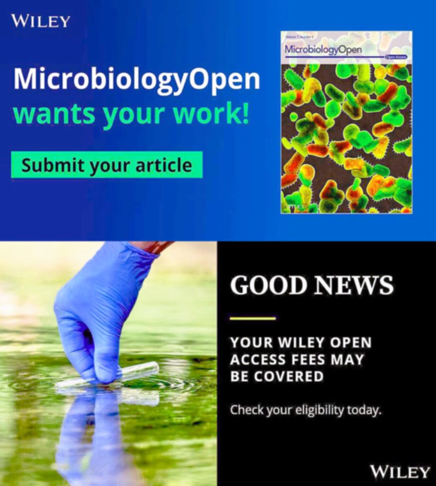 #MicrobiologyOpen wants your work!📣 . . Explore our Aims & Scope: bit.ly/MBOScope . and submit your research today: wiley.atyponrex.com/journal/MBO3 . Many authors can publish with us for free: bit.ly/OpenAccessFees… . .
