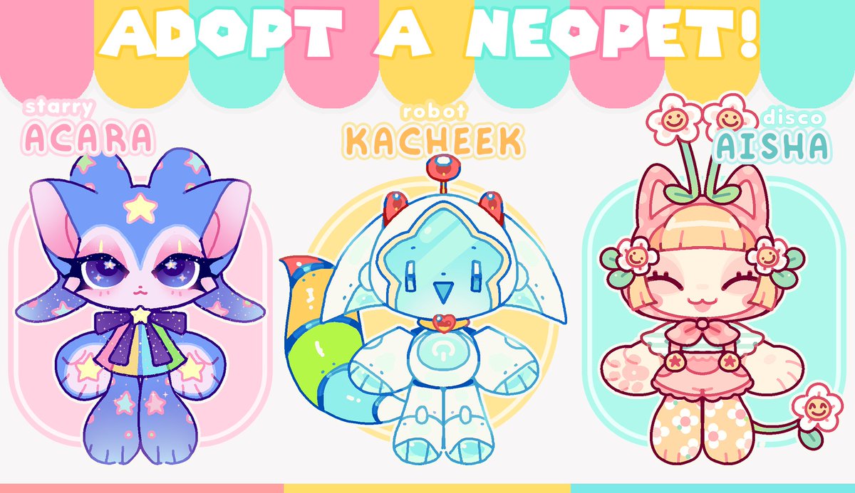 plushpon's tweet photo. Another Neopets batch! Which is your favorite? ^^ https://t.co/8VmFkyV20O