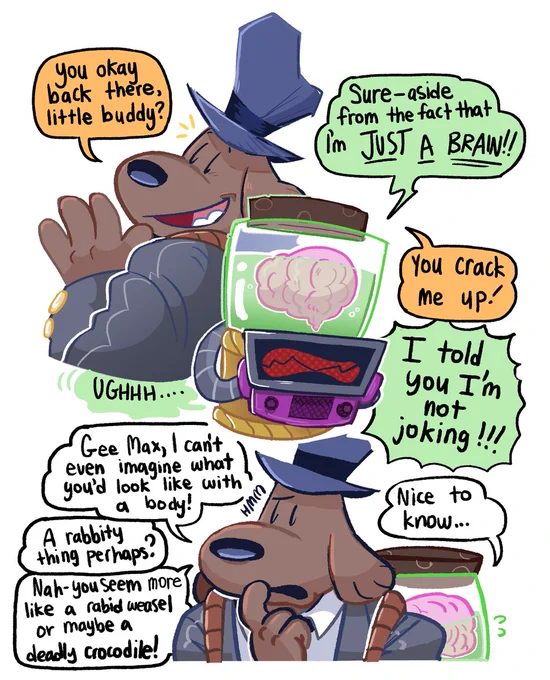 that time that max became a brain 🧠