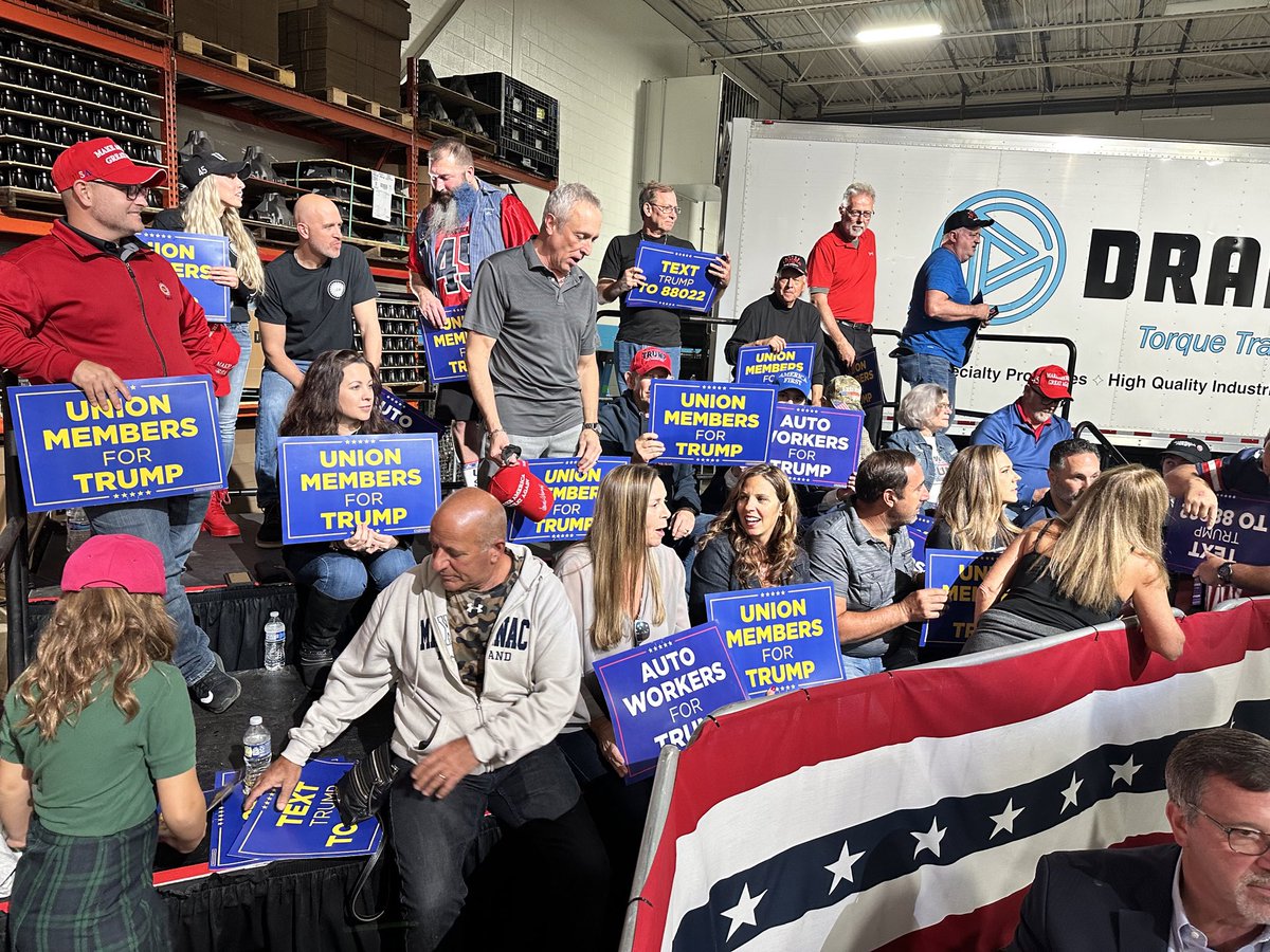 Trump paid a non union shop in Clinton Township $20,000 to pretend he was addressing the United Auto Workers.