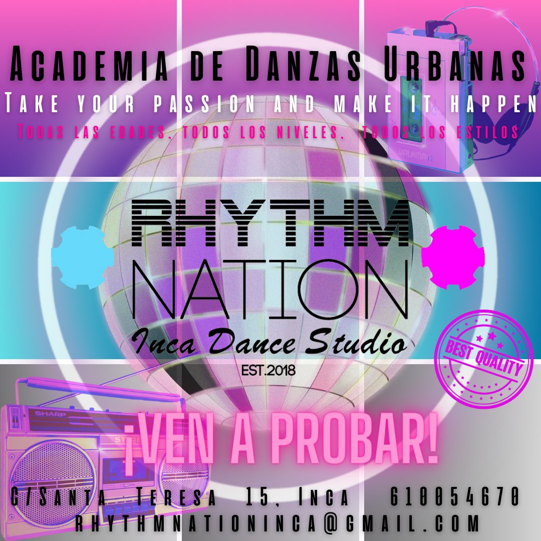 RhythmNationIn's tweet image. #RhythmNationInca #IncaDanceStudio #Inca #IncaMallorca #IncaDancers #Mallorca #MallorcaDancers #DanzasUrbanas #Dance #StreetDance #UrbanDance #AllAges #AllLevels #AllStyles