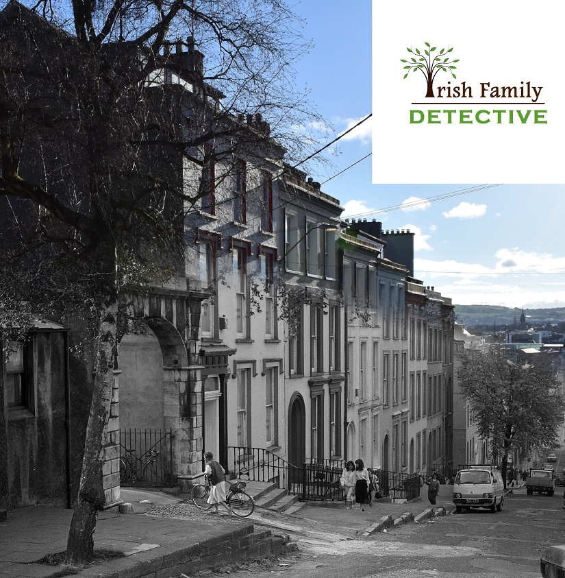 Timewarp of Patrick's Hill #Cork then (1984) & now (2023) - I do remember witnessing a car lose its brakes coming down the hill and only for that tree ... #LoveCork #PureCork #CorkLike #TimewarpCork B&W📸Bord Failte & Dublin City Library