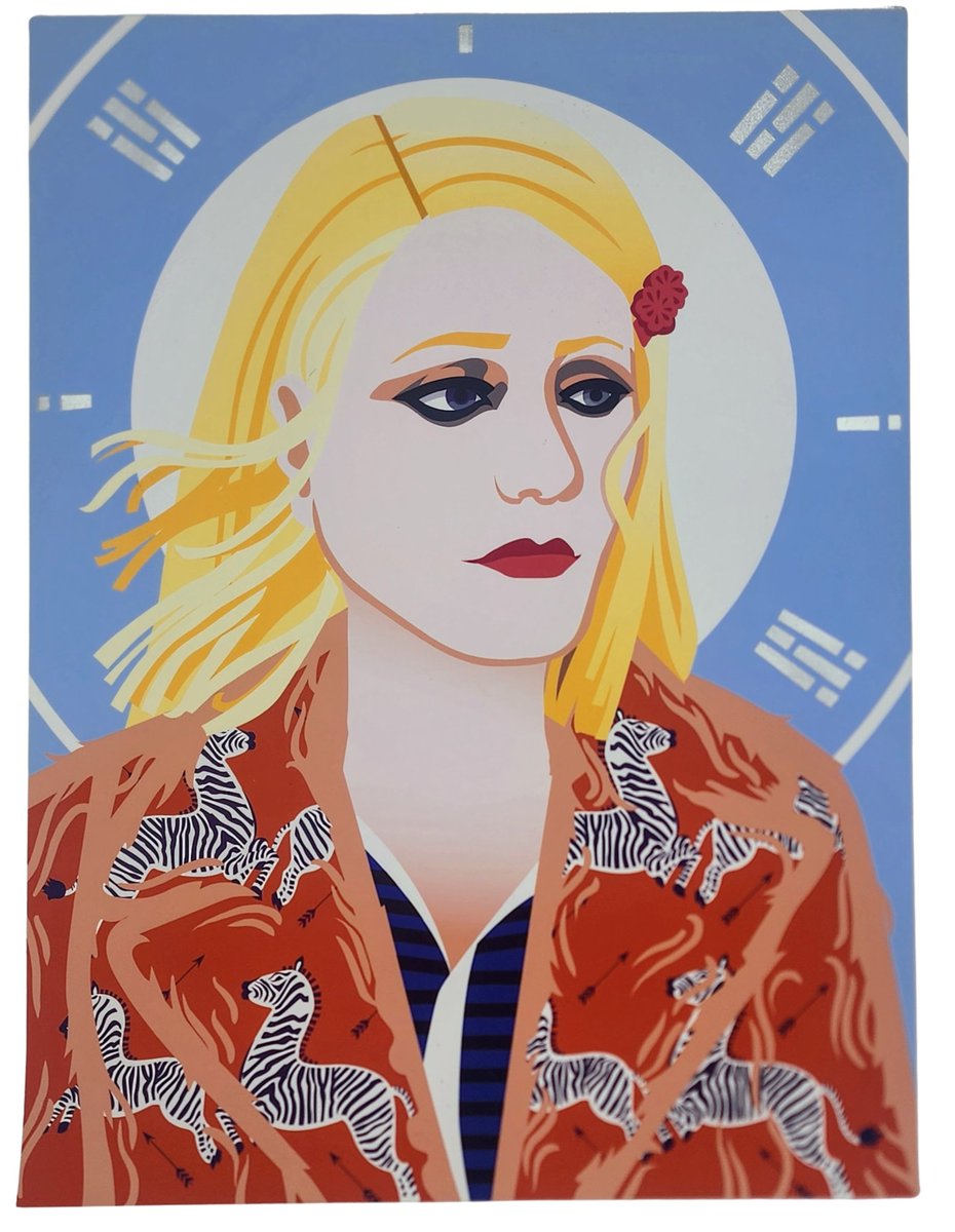 Margot Silver Hand Cut HPM Giclee Print by Kevin Stanton> sprayedpaint.com/products/margo… 

#art #graffiti #streetart #2013 #Actress #Animal #Blond Hair #Blue &amp; Teal #Collage #Die Cut Art #Face &amp; Head #Fine Art Paper #Giclee Fine Art Print #Glitter #Gwyneth Paltrow #HandCut Fine Art P...