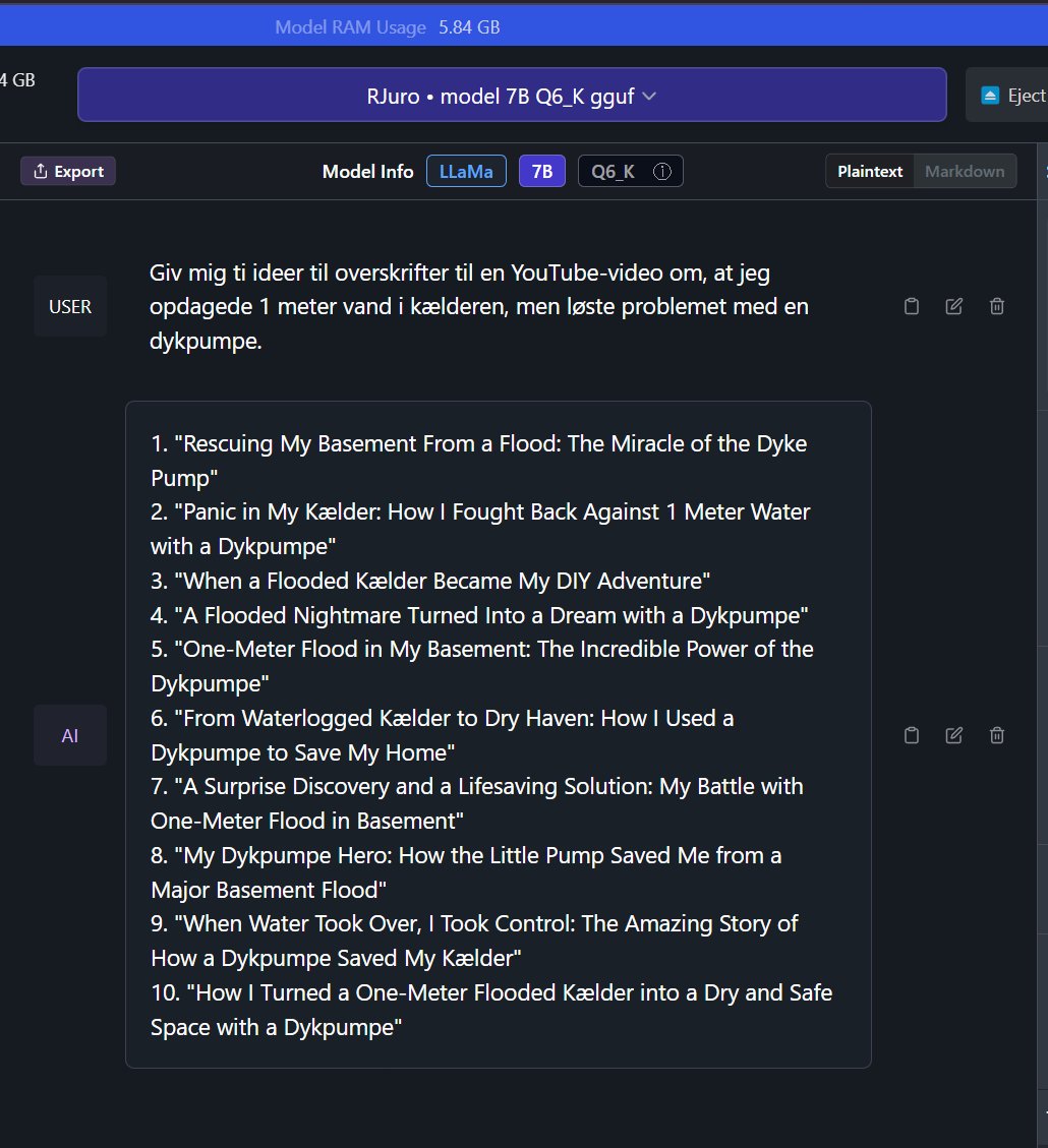 Fredagsslik: En sprogmodel (a la ChatGPT), som kører lokalt på PC'en hér, og ikke behøver cloud og internet og halløj.