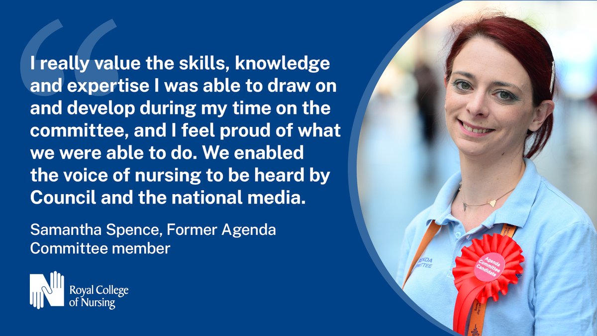 Did you know there is a vacant position on our Agenda Committee for RCN Congress?

Samantha Spence reflects on her experience of being on the committee and encourages members to apply before nominations close on 12 February:
bit.ly/3w5KpaM