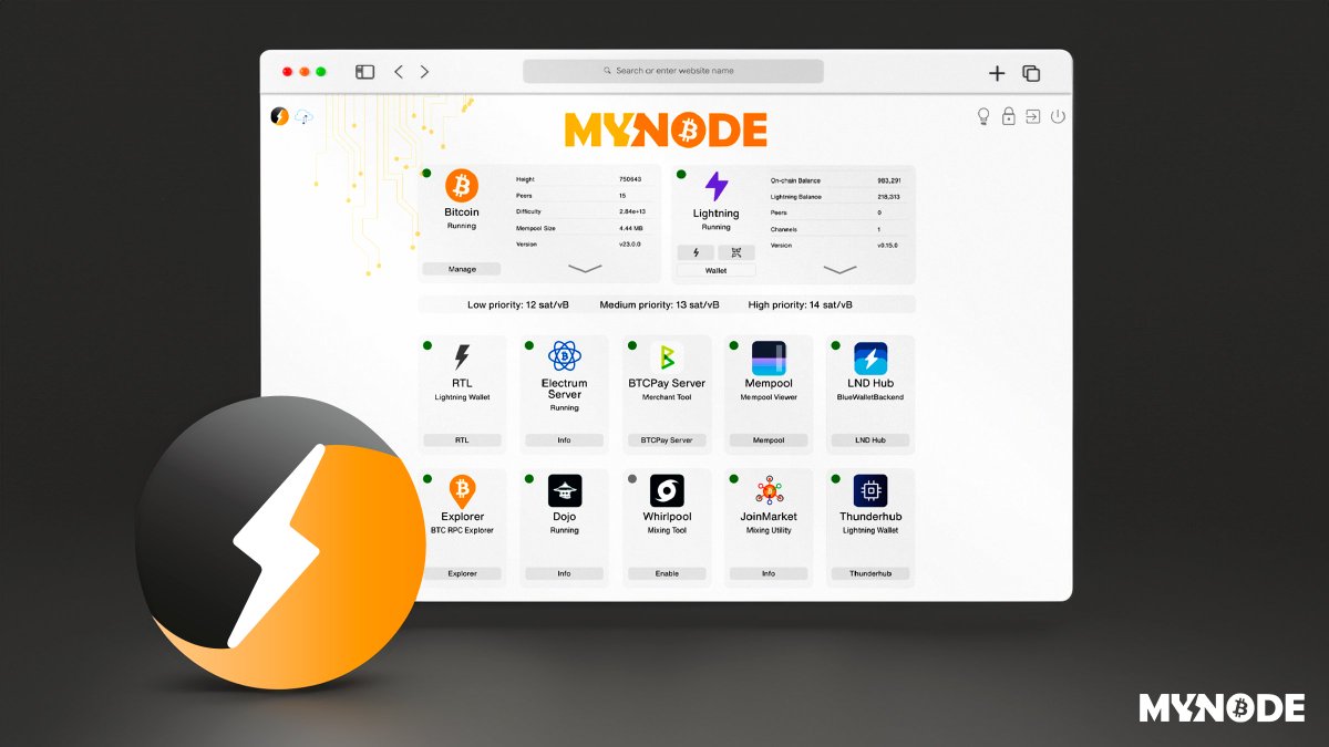 mynodebtc's tweet image. Upgrade your #Bitcoin experience with #MyNode Premium Software

Enhanced features, superior support, and seamless upgrades