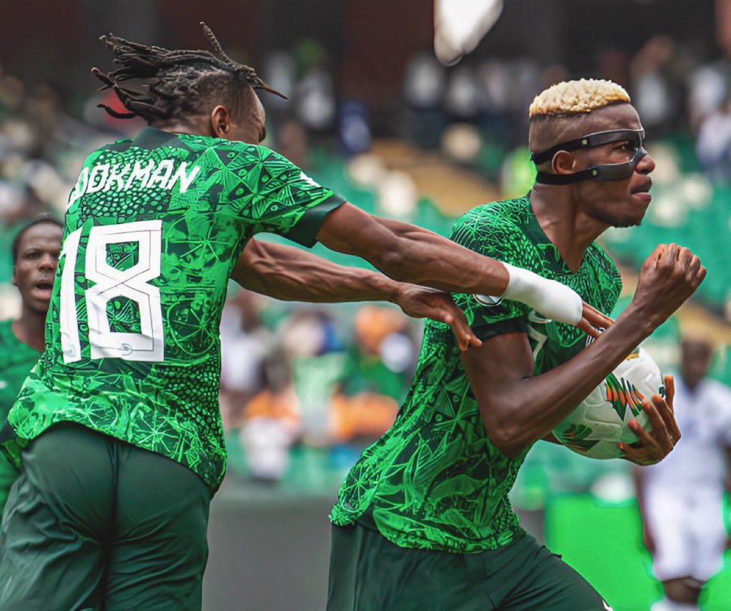 akinalabi's tweet photo. Hon Akin Alabi, Chairman House of Representatives Commitee on Works Extends Heartfelt Congratulations to Nigeria's Super Eagles on their Impressive 1-0 Victory Over Angola in AFCON Quarterfinals

In an electrifying display of skill and determination, Nigeria's Super Eagles soared to a well-deserved 1-0 victory over the Angola national team in the quarterfinals of the African Cup of Nations (AFCON). Hon Akin Alabi extends warm congratulations to the entire team, applauding their exceptional performance on the field.

The Super Eagles' triumph is a testament to their hard work, unity, and commitment to excellence. Hon Akin Alabi commends the players, coaching staff, and all those involved in preparing the team for this crucial match. Their dedication has brought pride and joy to the nation.

As the Super Eagles advance to the semi-finals, Hon Akin Alabi urges them to stay focused and maintain the same level of determination that led to their victory against Angola. Facing either South Africa or Cape Verde in the next stage, the team is encouraged to seize the moment and continue making the nation proud.

In a statement, Hon Akin Alabi said, "Congratulations to our Super Eagles for their outstanding performance against Angola. This victory is a reflection of the team's resilience and commitment. As they prepare for the semi-finals, let us rally behind them and continue to support our beloved Super Eagles on their journey to AFCON glory."

Hon Akin Alabi calls on all Nigerians to unite in celebrating this achievement and to keep the spirit high as the Super Eagles aim for success in the upcoming semi-final clash. The entire nation eagerly anticipates witnessing more thrilling moments from our football heroes.