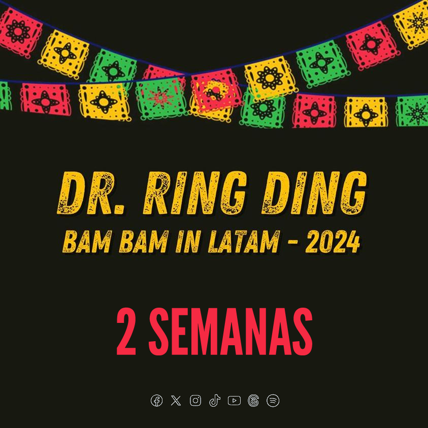 Dr. Ring Ding | Bam Bam in Latam Tour 2024

-2 Semanas... ¿Estás listo?

Escuche el último NUEVO single "Alcoholic Nightmare" linktr.ee/ringding