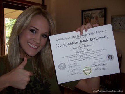 <a href="/carrieunderwood/">Carrie Underwood</a> I am the New Head Football Coach <a href="/NSU_Football/">Northeastern State Football</a> and I heard you are a Proud Alum of <a href="/NSURiverHawks/">Northeastern State</a> 
Wanted to invite you back to campus next season! You will be my guest and have sideline passes to any game! Look forward to hearing from you!! 🦅🔥🦅🔥🦅🔥🦅🔥🦅