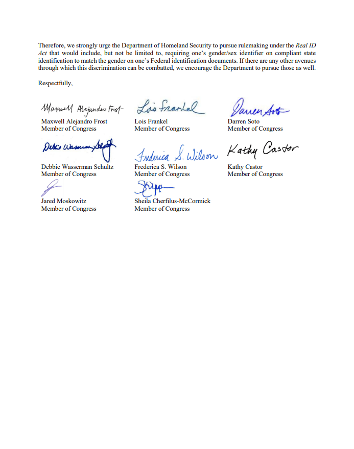 Alongside my Democratic colleagues in FL, I just sent a letter calling on the federal government to step in and help us end this discrimination.