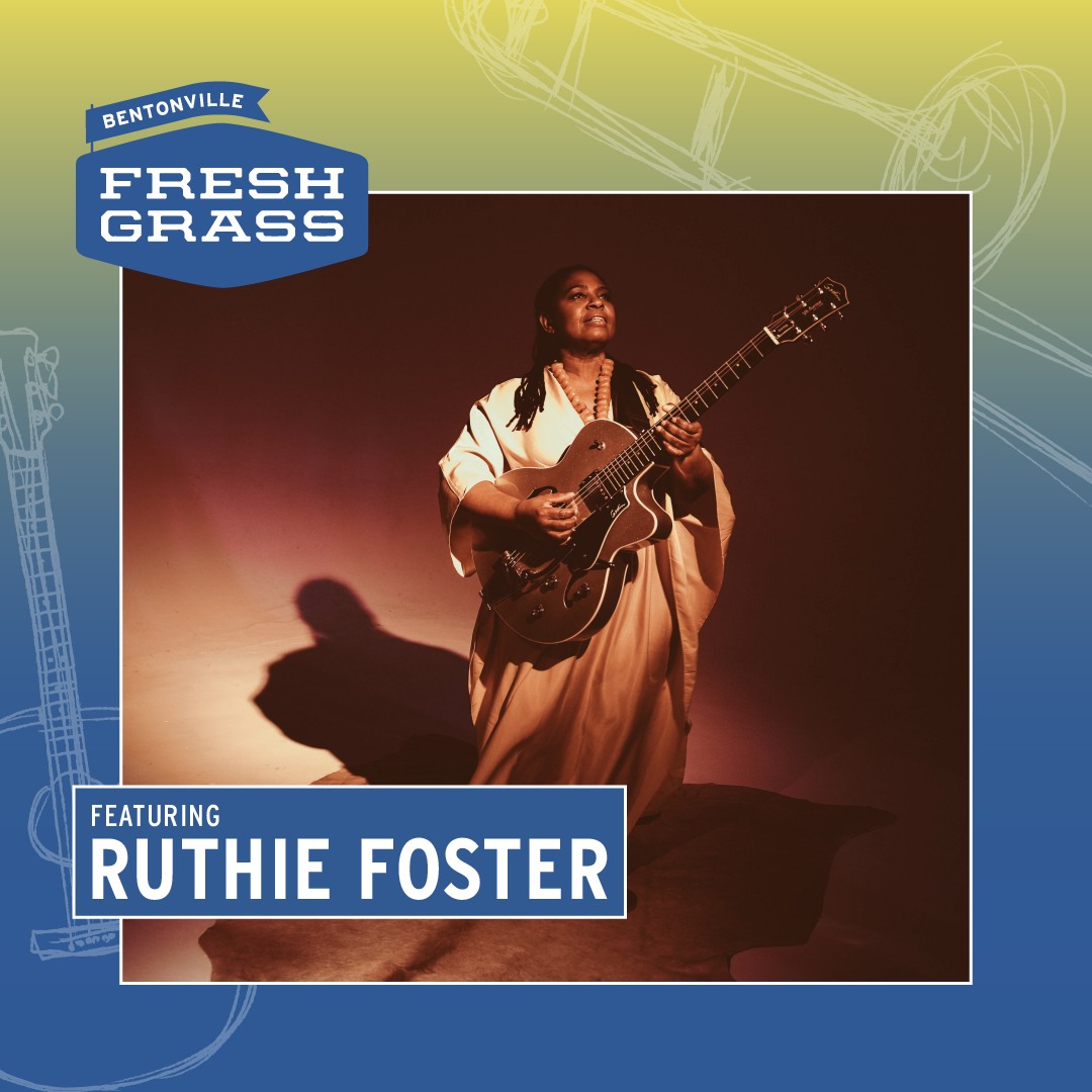 Known for her powerful vocals & equally passionate commitment to social justice, we're thrilled to welcome Grammy-nominated @_RuthieFoster_ to the FreshGrass | Bentonville '24 stage in May! ‼️ Ticket prices go up Tues (2/6). Buy now & learn more: freshgrass.com/bentonville