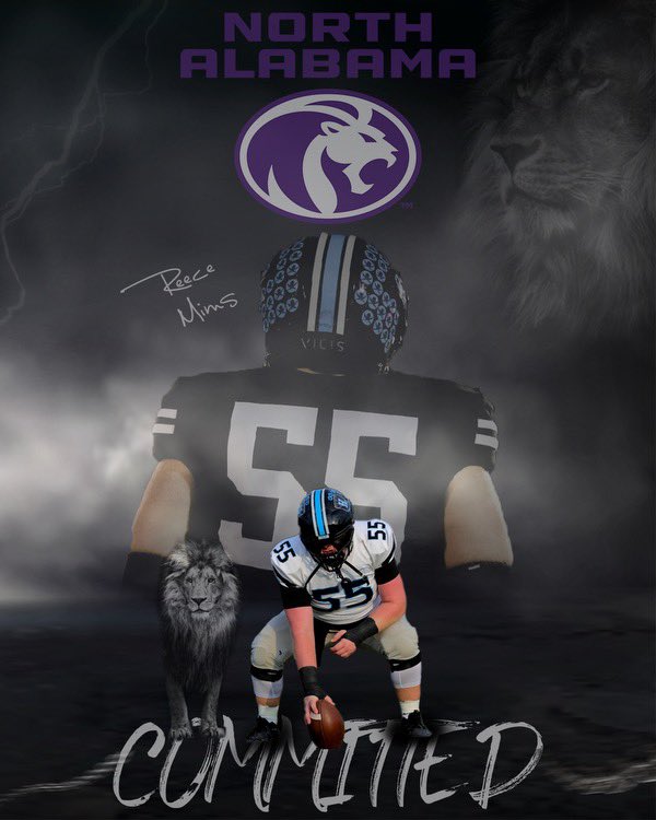COMMITTED🦁🟣#RoarLions #PurpleSwarm  <a href="/UNAFootball/">North Alabama Football</a> <a href="/Coach_Hutch68/">Richard Hutchings</a> <a href="/BrentDearmon/">Brent Dearmon</a> <a href="/TDJohnston42/">CoachJ</a> <a href="/BusbyRichie/">RichieBusby</a> <a href="/DonDover/">Don Dover</a> <a href="/Coach_NMalantis/">Nick Malantis</a> <a href="/keithmaple2/">keithmaple</a> @FatherGoon23 <a href="/CoachGuy7/">P.J. Guy</a> <a href="/football_helena/">HelenaHSFootball</a> <a href="/Recruit_Helena/">Helena HS (AL) Recruiting</a> <a href="/AlecEtheredgeSC/">Alec Etheredge SCR</a> <a href="/AL6AFootball/">Alabama6AFootball</a> <a href="/andrewtsimonson/">Andrew Simonson</a>