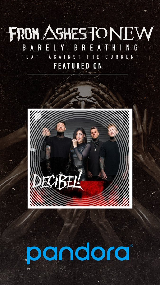 FromAshestoNew's tweet photo. It’s only been out for half a day and it’s getting added to some of the sickest playlists! Thanks to @pandoramusic for adding us and making us the cover of the Decibel playlist 🤘🏼🔥 https://t.co/Mg1lNMJFeI