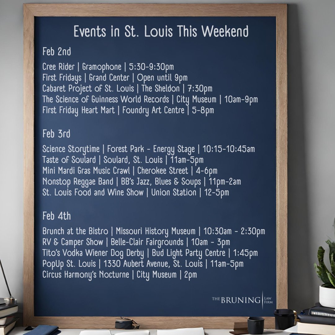 Want to see wiener dogs race this weekend? 🌭 Or maybe listen to some reggae? 🎶 Don't miss out on what's happening in St. Louis by following us for weekly updates!

#STL #stlgram #stlbloggers
