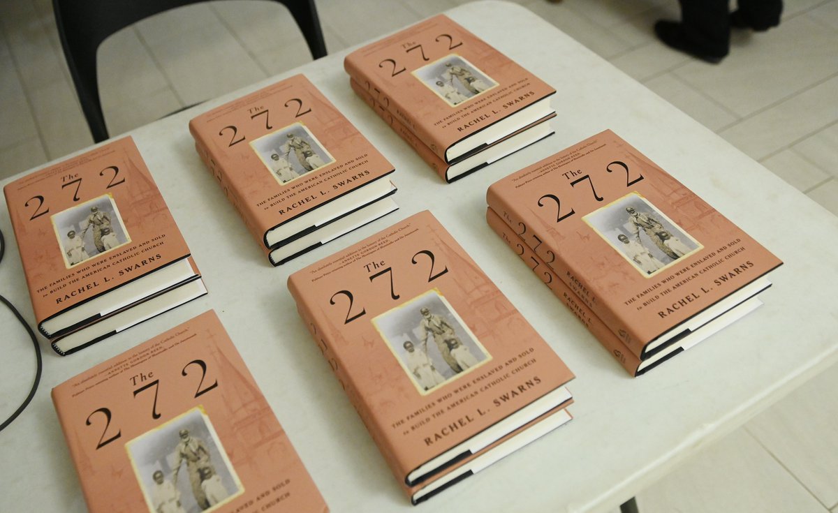 Thanks to <a href="/rachelswarns/">Rachel Swarns</a>, <a href="/lauraemasur/">Laura Masur</a>, and everyone who joined us at <a href="/CatholicUniv/">The Catholic University of America</a> last night to discuss Prof. Swarns' book, The 272: The Families Who Were Enslaved and Sold to Build the American Catholic Church

Sponsored by <a href="/CUArtSci/">CUArts&Sciences</a>, <a href="/CUACanonLaw/">School of Canon Law</a>, and <a href="/CUATheology/">CatholicU Theology and Religious Studies</a>
