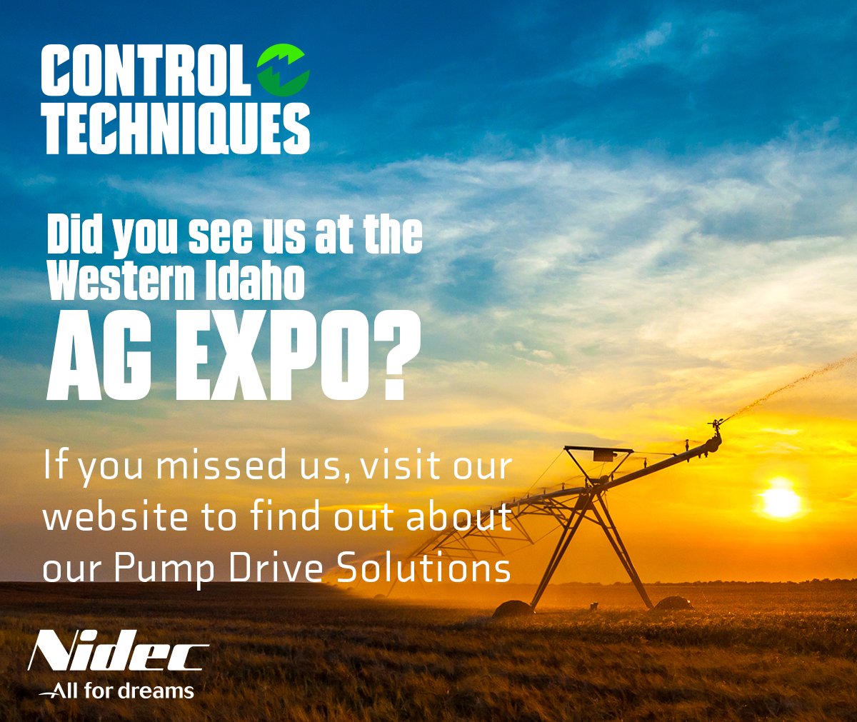 If you have irrigation and pumping application needs, visit our website to learn more about how we solve pumping applications: brnw.ch/21wGD4w

Drives for Pump applications: brnw.ch/21wGD4v

#ControlTechniques #Platt #Nidec #DriveObsessed