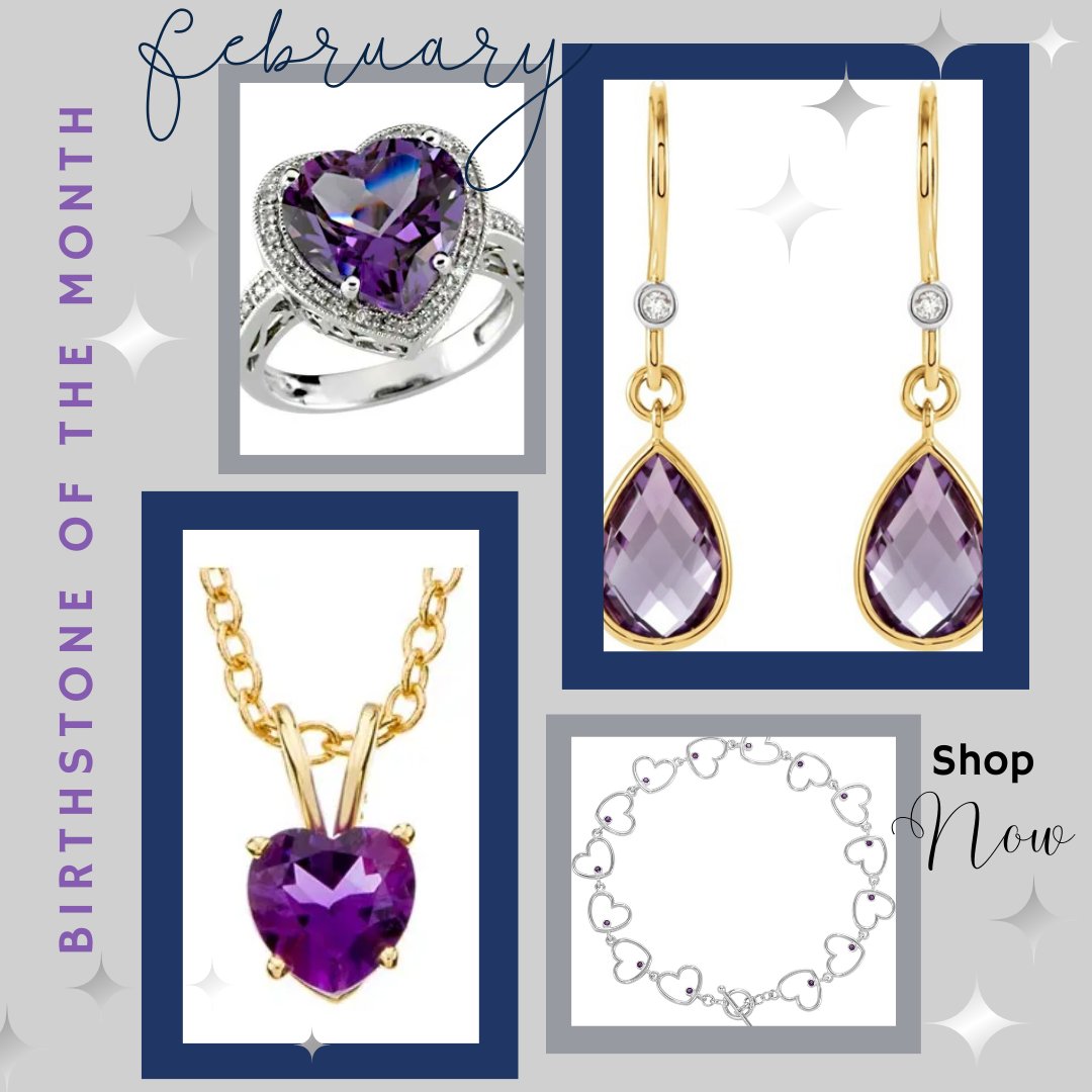 Embrace the magic of this captivating gemstone, known for its calming energy and exquisite beauty. Elevate your style with our Amethyst collection – because you deserve jewelry as unique as you are. 💎💜  
#FebruaryGlam #AmethystMagic #JewelryAdornments #EskewsFineJewelers