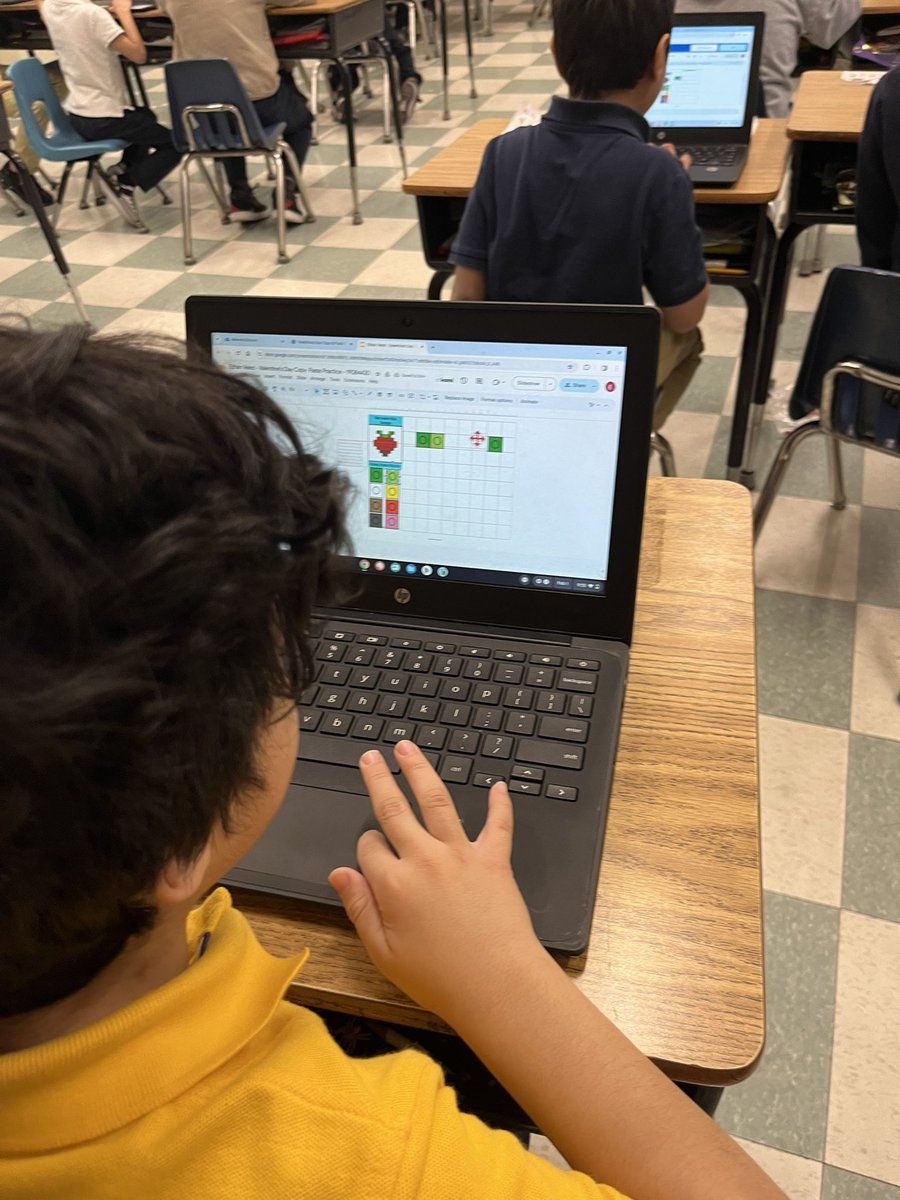 MsPepeLibrarian's tweet image. 2nd grade students @S8_Belleville began practicing CTRL + C &amp;amp; CTRL + V while creating Valentine’s Day 💗 themed pictures! #computerliteracy #librarymedia @8Principal @missmacbps