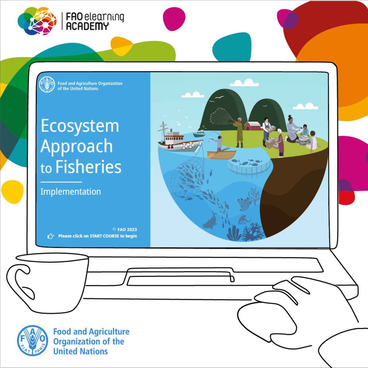 FAOfish's tweet photo. This @FAOFish #elearning course is designed for policymakers &amp; #fisheries professionals.

Part of the Ecosystem Approach to Fisheries series, it guides in implementing fishery management plans with an #EAF approach.

Enroll for free 👉 https://t.co/vSxrN52WrI

#BlueTransformation https://t.co/GM92oT8URK