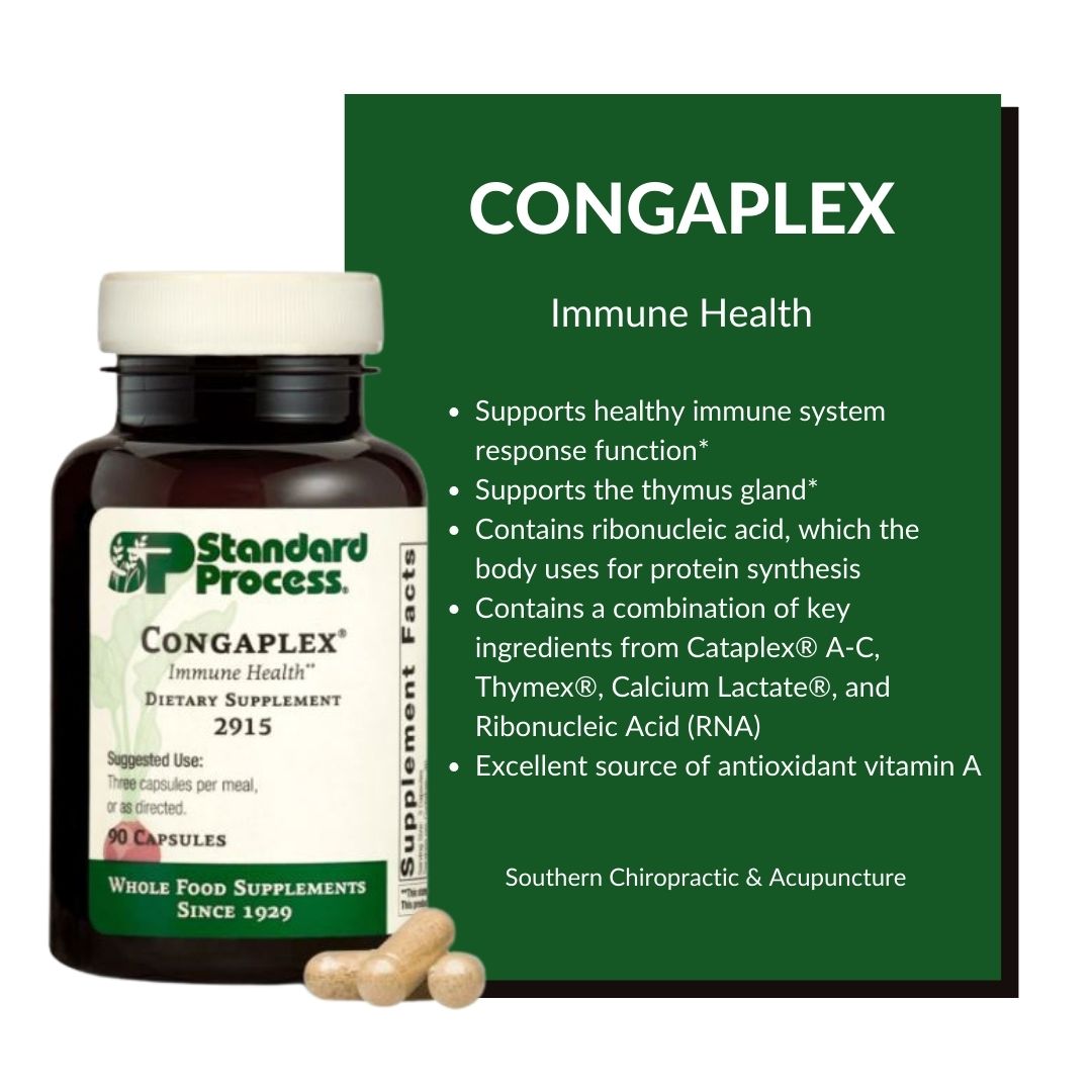 Southern_Chiro's tweet photo. Support your Immune System with Congaplex, our supplement of the month! 

#standardprocess #southernchiroacu #supplementofthemonth #wellness #immunesystem https://t.co/5UlNCre6qH