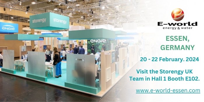 The #StorengyUK commercial team will be at #EWorld24 in Essen on 20th &amp; 21st February. We'll be in Hall 1, Stand E102. This year we have more availability, so if you wish, we can come and meet you on your stand. Please click on the link to book bit.ly/3SJvPxF
