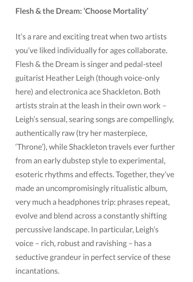 Thanks to ArtMuseLondon for your thoughtful review ❤️ and yes Flesh & The Dream is still available on Bandcamp fleshandthedream.bandcamp.com/album/choose-m…