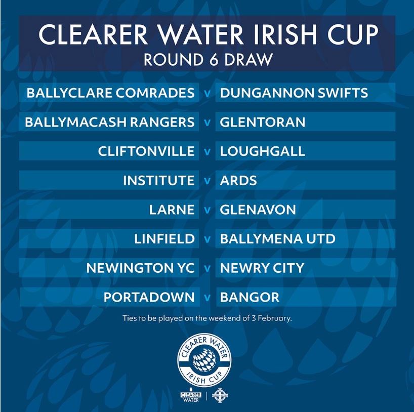It's another exciting weekend in the Clearer Water Irish Cup. Kicking off tonight with Ballymacash Rangers v Glentoran live on the BBC iPlayer & BBC Sport. Who's making it to the quarter final? Let us know your predictions. @IrishFA #WaterThatHelpsPeople #IrishCup
