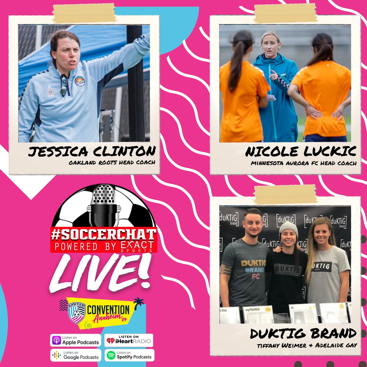 #SoccerChat Powered By @EXACTSports ep. 200 - @jessclinton01, @NicoleLukic5, @duktigbrand's @TiffanyWeimer & @AdelaideAGay 🎧LISTEN HERE: buzzsprout.com/103965 📲 podcasts.apple.com/us/podcast/soc… ▶️ podcasts.google.com/feed/aHR0cHM6L… ✳️ open.spotify.com/show/5cEm1DJHg…