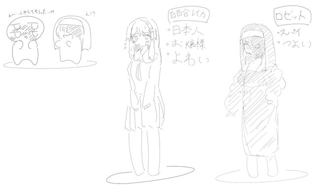 身体改造カルト国家、メインキャラその3
異世界人のレイカちゃんと、スパイのロゼットちゃん

この子達がだんだん狂っていく漫画描きたいんよね… 