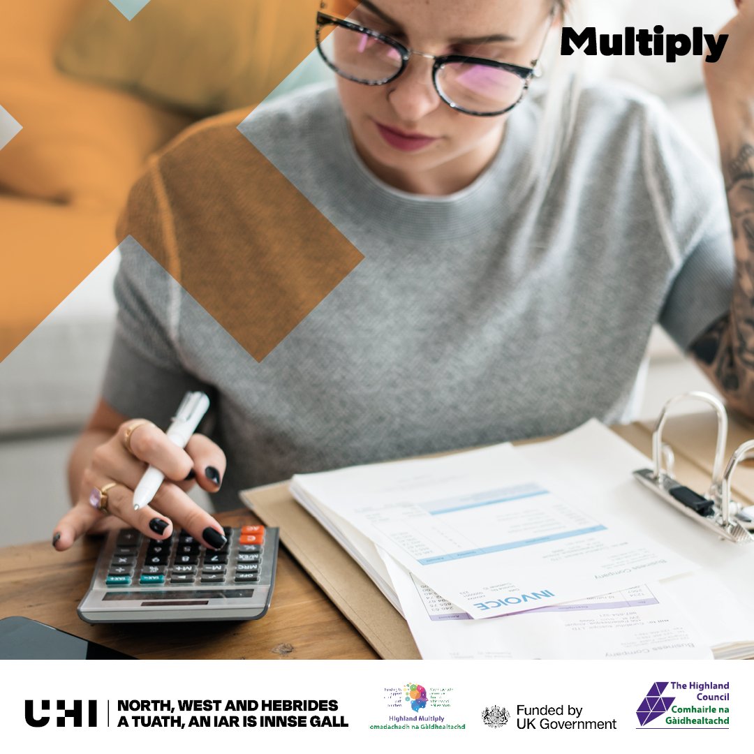 Join our FREE 4-week Budgeting course and learn how to use maths and functions to help manage budgets and spending.

📅 15 Feb, 22 Feb, 29 Feb, 7 March
🕒 0900 – 1030
📍 UHI NWH, ETEC Building, Ormlie Road, Thurso

Find out more and register: eventbrite.co.uk/o/multiply-nor…