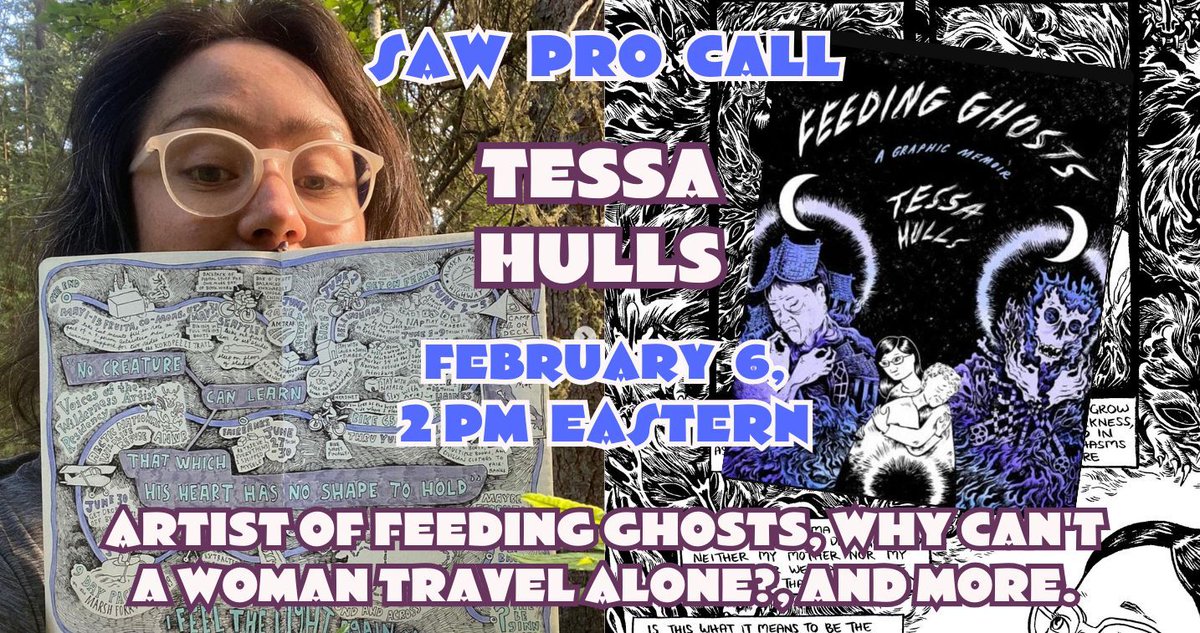 comicsworkshop's tweet photo. Upcoming Pro-Call with Tessa Hulls Tuesday, February 6th, @ 2PM EASTERN!
How do you join in? --- > Become a member with SAW FLOW + PUBLISH: https://t.co/Nz97jp3Amc
#comics #startmakingcomics #comicart #comix #makingcomics #procall #cartoonistprocall #cartoonist #cartooning https://t.co/21h0SM1SvZ