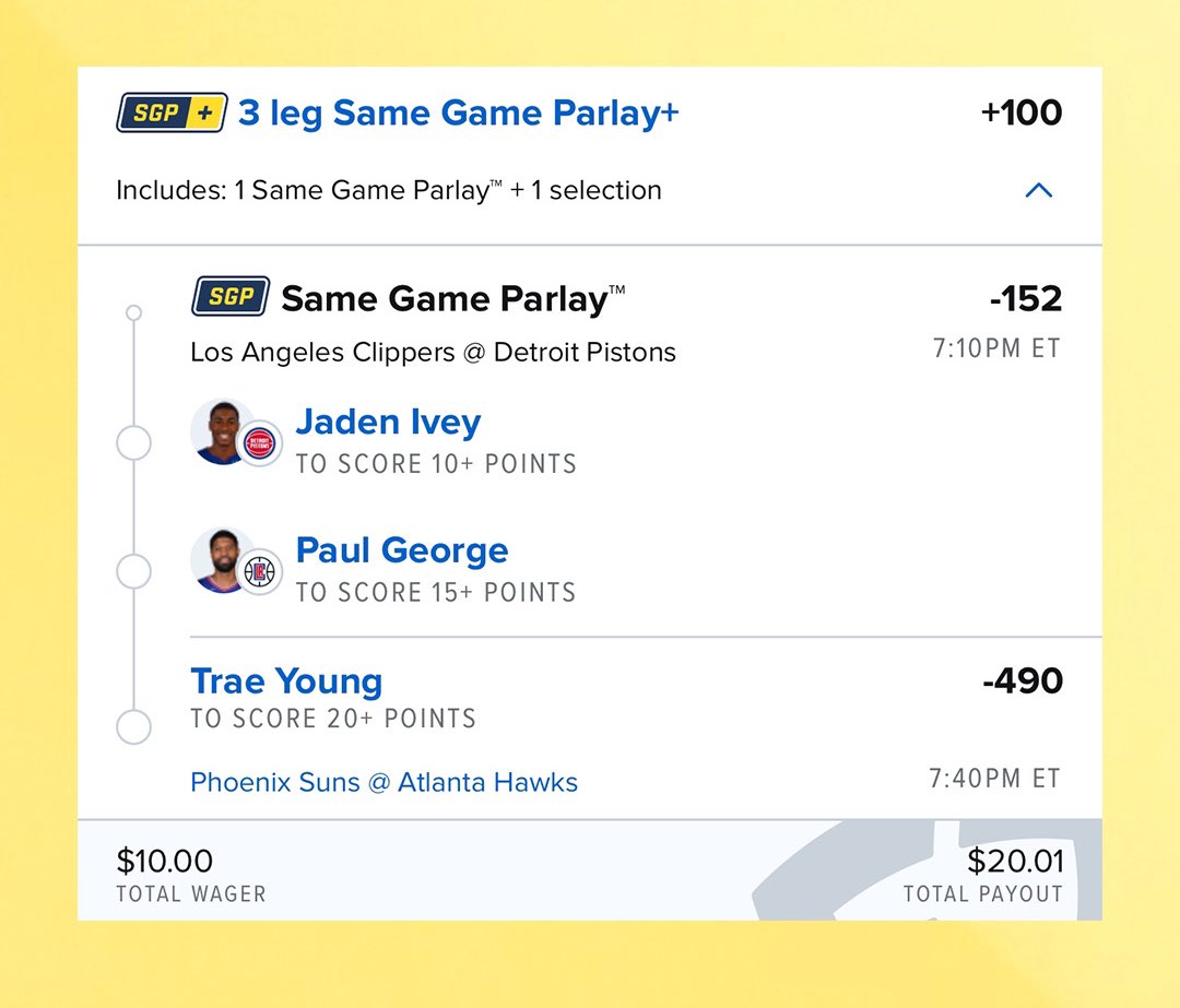 MCbets__'s tweet photo. 🚨 DAY 1 LADDER CHALLENGE 🪜

💥 $10 ➡️ $20
🔗 To tail in Comments

Giving this a shot! #NBA #GamblingX https://t.co/oiwSQmyMQd