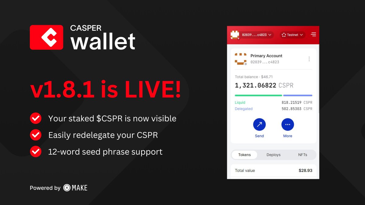 Casper Wallet tweet media