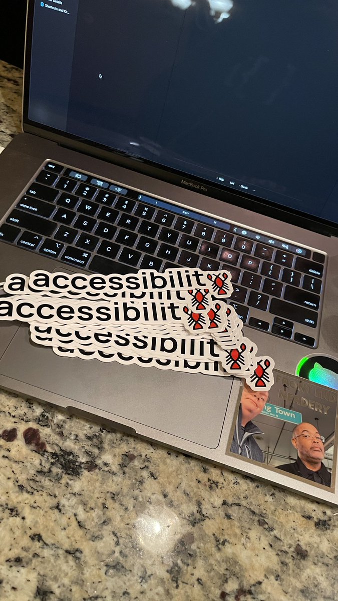 If you’re at @halfstackconf in Gilbert today and you see me, snag me, tug my sleeve, and you’ll get an #AccessibilityLobster sticker! Get them while supplies last!